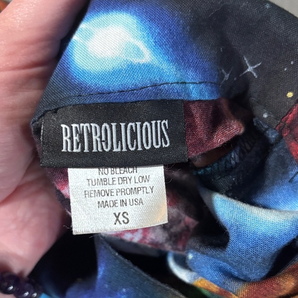 Retrolicious Celestial Print Skirt size XS - Picture 2 of 6